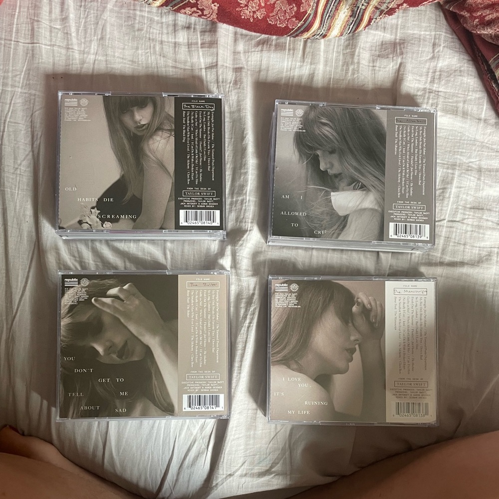 The Tortured Poets Department Taylor Swift limited edition CDs with artifacts